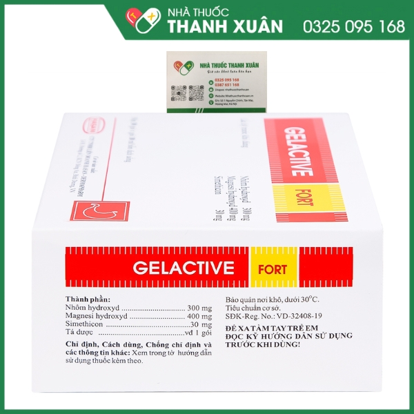 Gelactive Fort - Làm dịu các triệu chứng rối loạn tiêu hóa